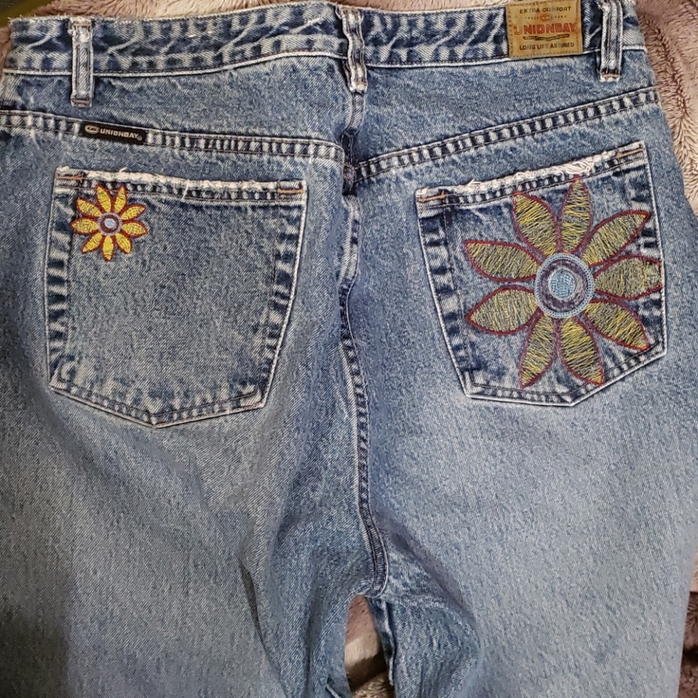 UNIONBAY cropped Mom jean jrs high waist jean